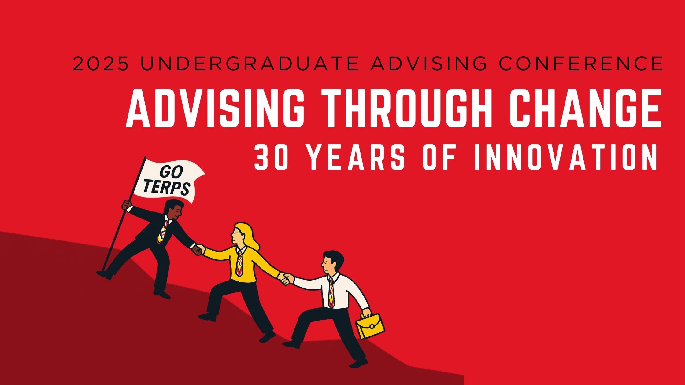 illustration of people climbing hill